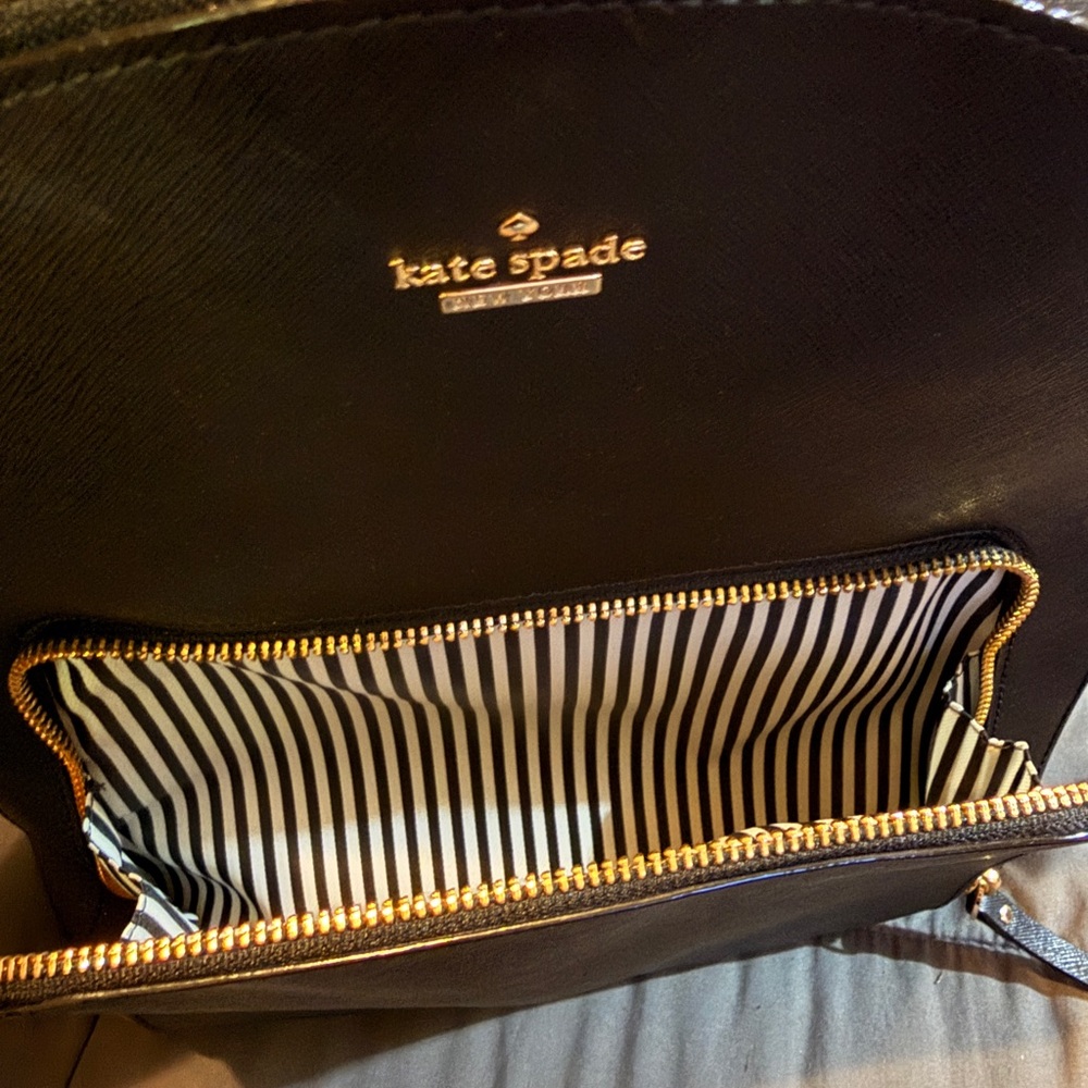 Kate Spade Gray Backpack with Gold Accents - Picture 15 of 15